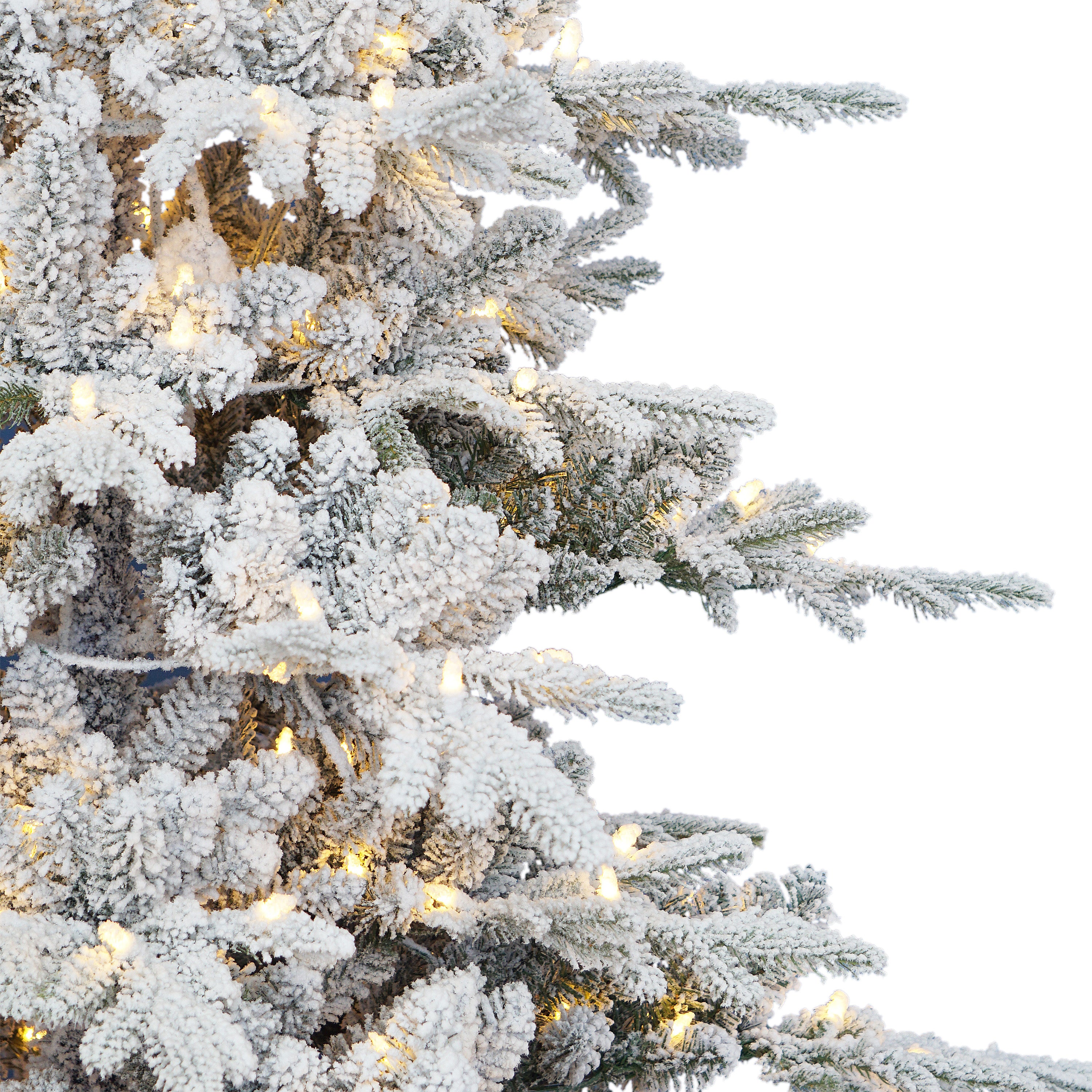 7.5ft Pre-lit Flocked Utah Fir Christmas Tree
